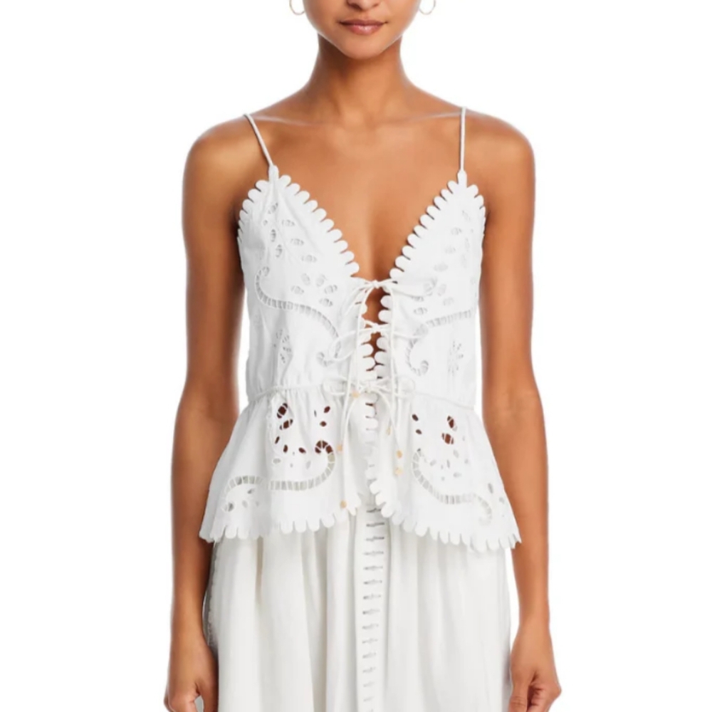 Sea New York White Eyelet Camisole